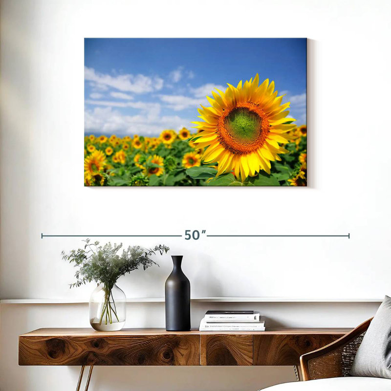 Harnek Akeno Sunflower Field, 24" H x 36" W