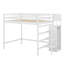 Lit mezzanine double avec garde-robe et escalier-1794042568