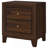 Walnut 2-drawer Nightstand Bedside Table