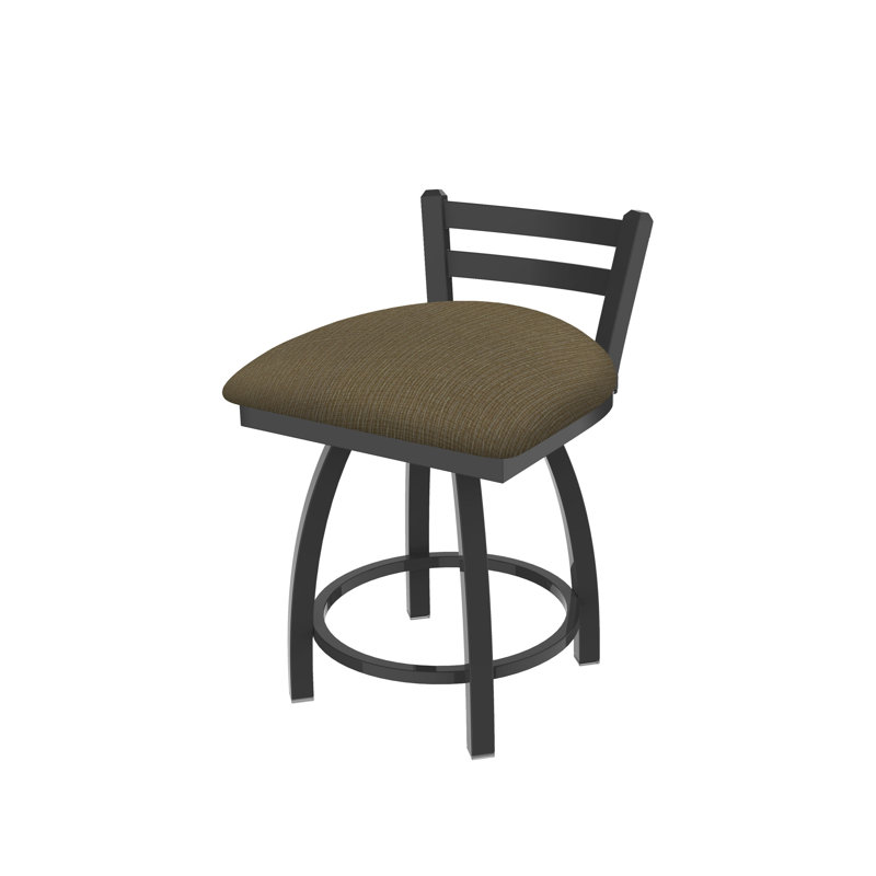 Tabouret de coiffeuse Jackie, Tissu liège graphique, Étain