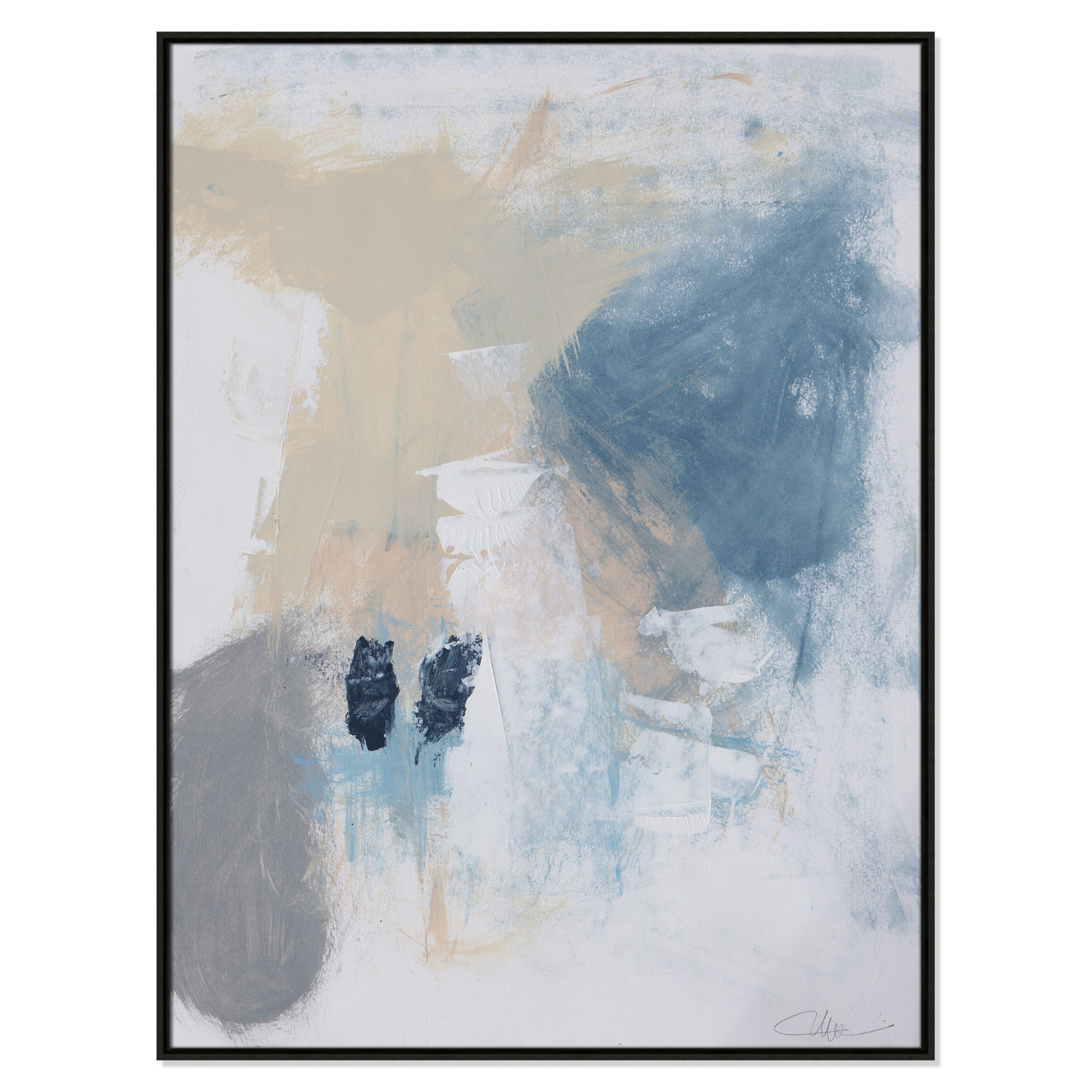 Coastal Carnival II Print by Casa Fine Arts, Espresso Floater Framed Canvas, No Mat, 49.5" H x 37.5" W x 2" D