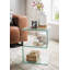 Alisa Glass Top End Table