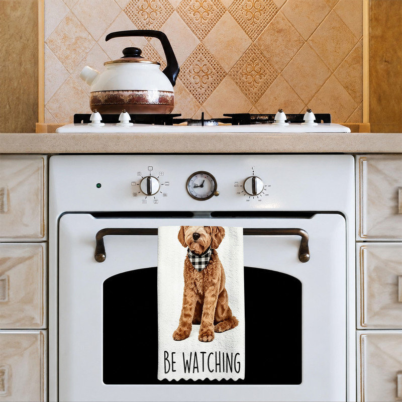  Linges de cuisine en microfibre, linges à vaisselle réutilisables absorbants, décoratifs résistants à la décoloration, 16 po x 24 po, bandana brun