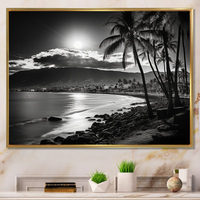 " Maui Beautiful Cityscape Black II "