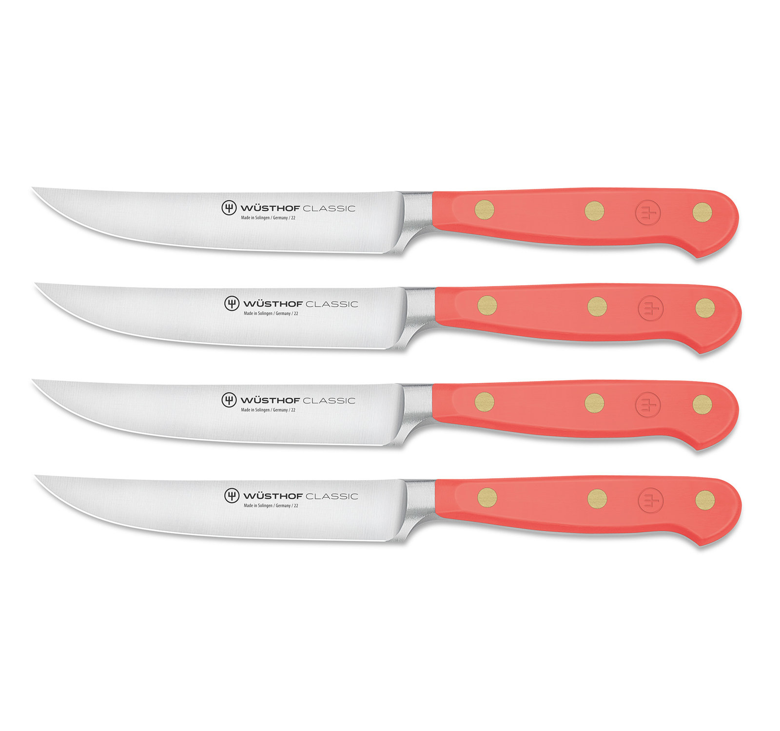WÜSTHOF Classic Color 4-Piece Steak Knife Set, Coral Peach
