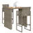  Garden Bar Set Grey
