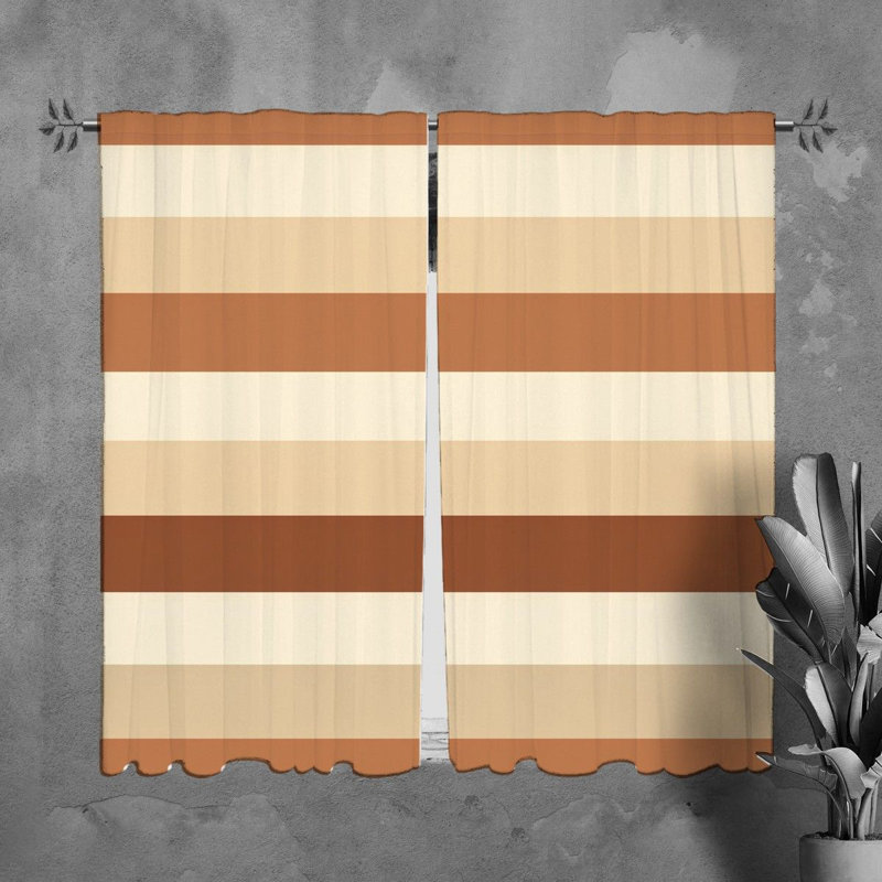Paire de rideaux obscurcissant en polyester Yadhev, Largeur (20 po) x longueur (82 po)