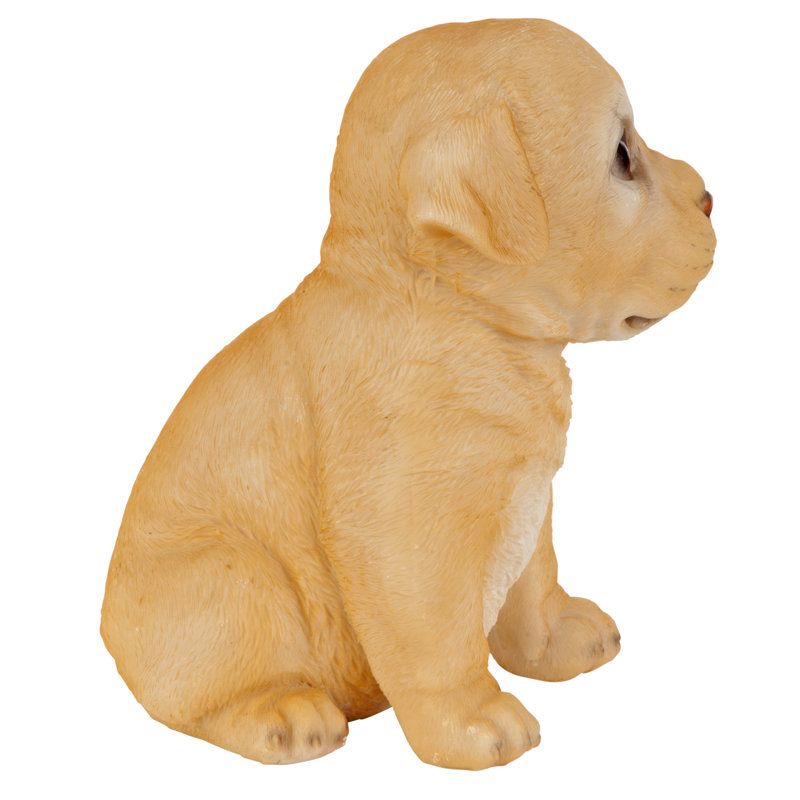 Yellow Labrador Resin Puppy Partner Dog Statue