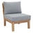 Ensemble de conversation modulaire en teck avec coussins 10 pièces Marina-64358547