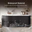Meuble-lavabo mural incurvé noir de 35 po avec comptoir en résine de pierre, lavabo encastré et robinet monotrou-1482272602-1502117824
