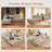 Boneless 106" Cloud Upholstered Sectional Couch With L-shape Chaise Modern Modular Sofa For Living Room Bedroom-448955198-448955171