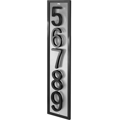 Plaque d'adresse flottante en aluminium Royal Shade
