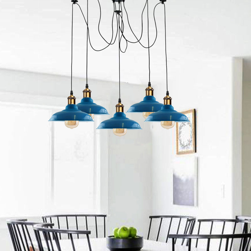 London 5 - Light Pendant, Light Blue