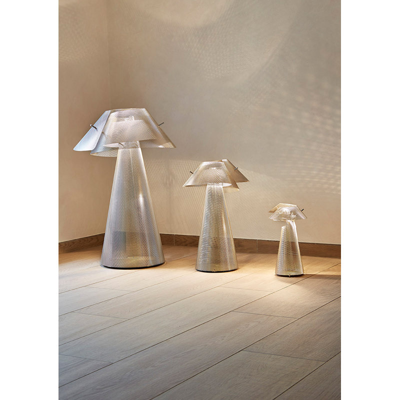 Whirlwind Table Lamp, 13.7" H x 7.4" W x 7.4" D