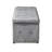 1 Piece Rectangular Storage Ottoman Short Velvet With 2 Set Ottomans