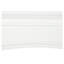 Cadre de foyer moderne HOMCOM avec motif décoratif, cadre de foyer en MDF blanc pour salon, 115 cm de large
