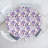 Winston Porter Purple Fitted Round Tablecloth White Multicolor