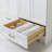 Emlyn 48" Single Bathroom Vanity with 3 Cabinets, 2 Drawers, and Cultured Marble Vanity Top-84758768