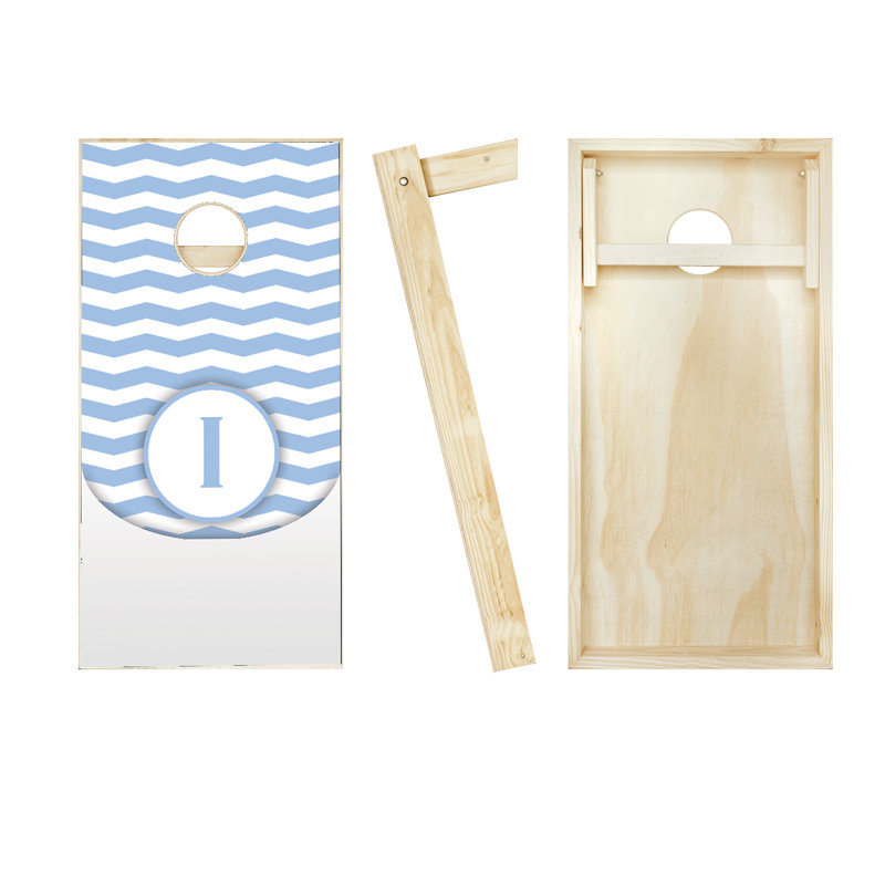 Ensemble de jeu de cornhole en bois massif avec sacs 2 pi x 4 pi, Rouge / noir, Oui