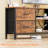 Janeesa TV Stand Dresser with Power Outlet ,Fabric Storage, Chest of Drawers With 4 Fabric Drawers Open Shelves for 50" TV-1883450141