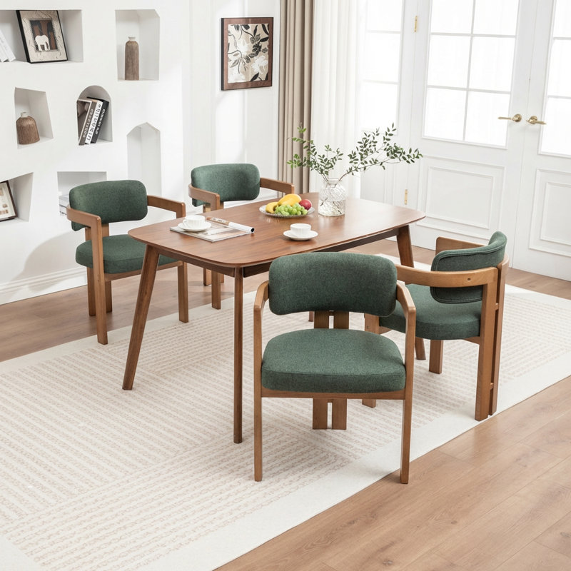 Chaise rembourrée Bula Stanford, Vert, 4