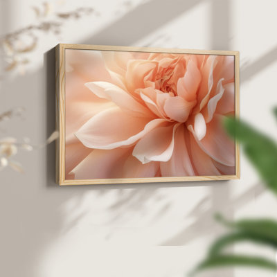 «Peachy Petal Poetry II», reproduction encadrée