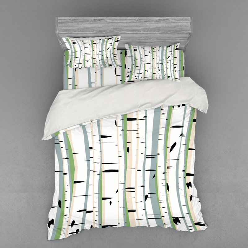 Forest Rustic Polyester Duvet Cover, Queen Duvet Cover + 3 Additional Pieces