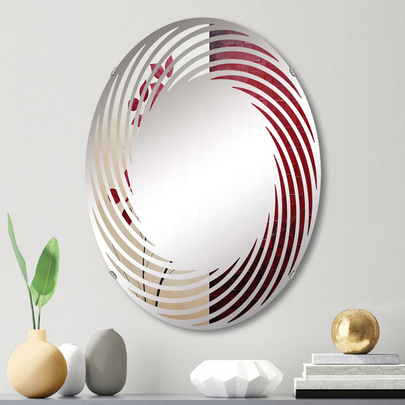 Bordeaux Bordeaux I - Miroir mural en spirale - MIR114717 - Ovale, L 20 po x H 30 po