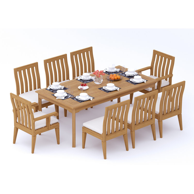 Caranas Outdoor 9 - Piece Teak Dining Set