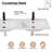 48" Double Sink Vanity Top Undermount Bathroom Sink with 2 Single-Hole Faucets, Overflow, Pop up Drain