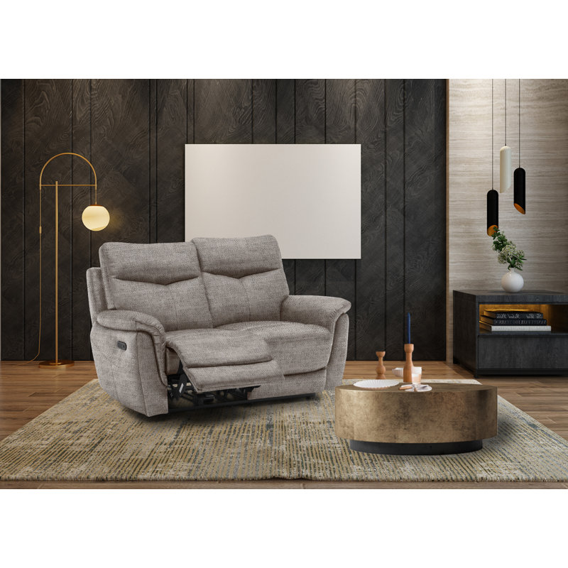 Holland 2 Seater Power Recliner, Silver