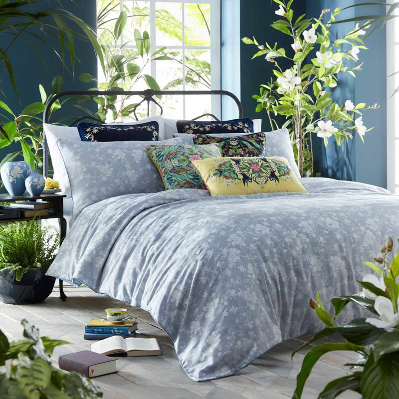 Schoonover Magnolia Duvet Set, Double Duvet Cover + 2 Standard Pillowcases