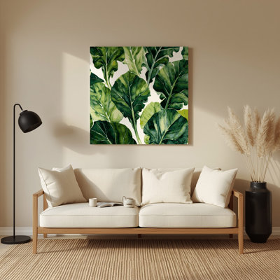 Vegetables Collard Greens Green Metal Wall Art