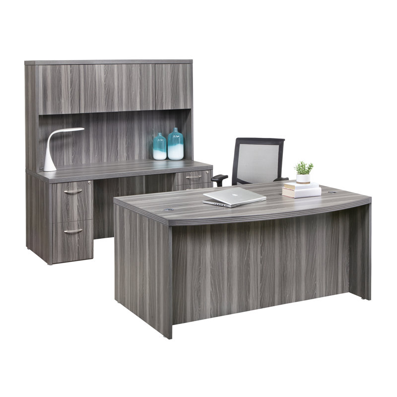 Aberdeen Desk Shell, 29.5" H x 72" W x 42" D, Gray