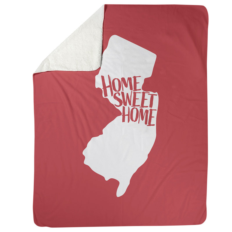 Jeté polaire new jersey the home, l 52,5 po x L 62,5 po, Rouge