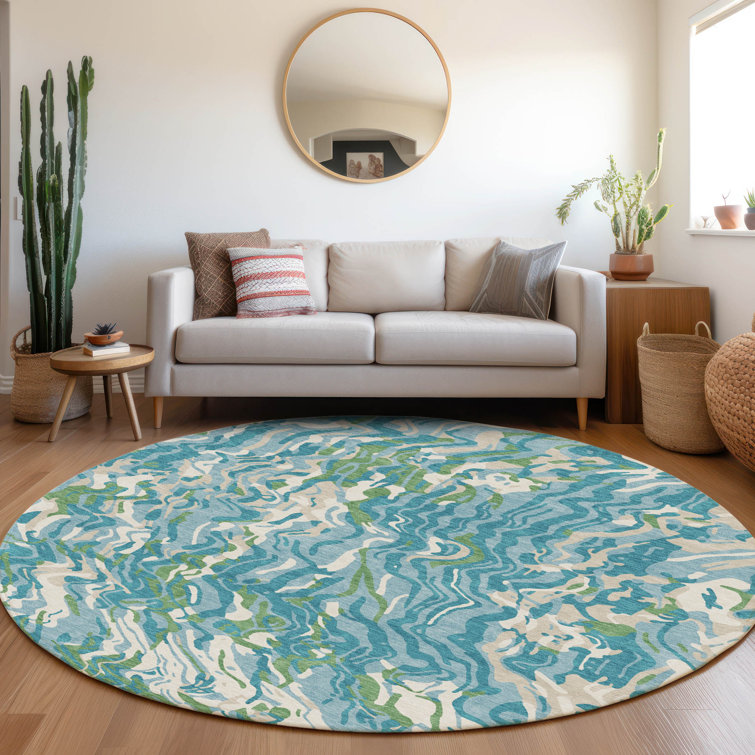 Machine Washable Indoor/Outdoor Chayden ACN1038 Beige Rug