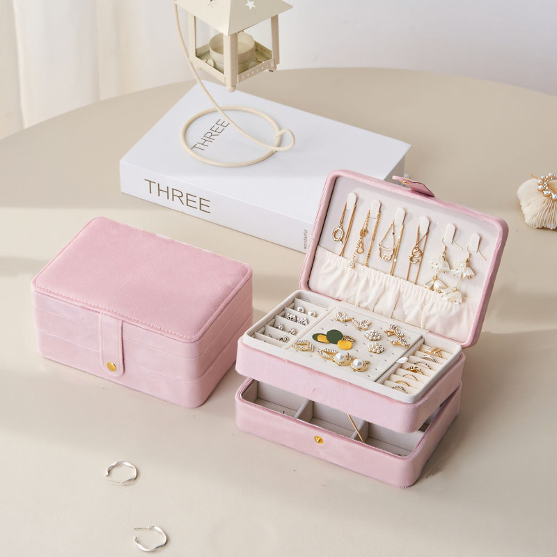 Boîte à bijoux +, Rose