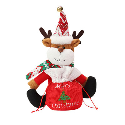 Christmas Doll Gift Bag Old Man Santa Snowman Storage Bag Decoration