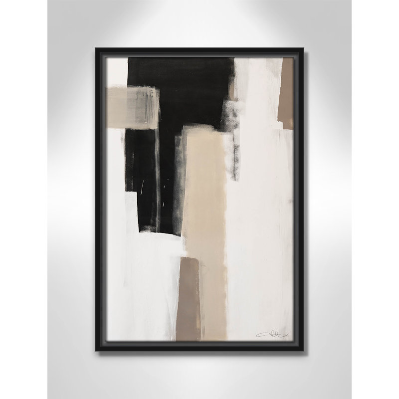 Calvin Giverny Earth Scapes I Print, Pas de tapis, H 19,5 po x l 13,5 po x P 2 po, Cadre flottant noir