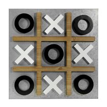Tic TAC Toe jeu XO Table jouet cadeaux de fête rustique pour enfants adultes