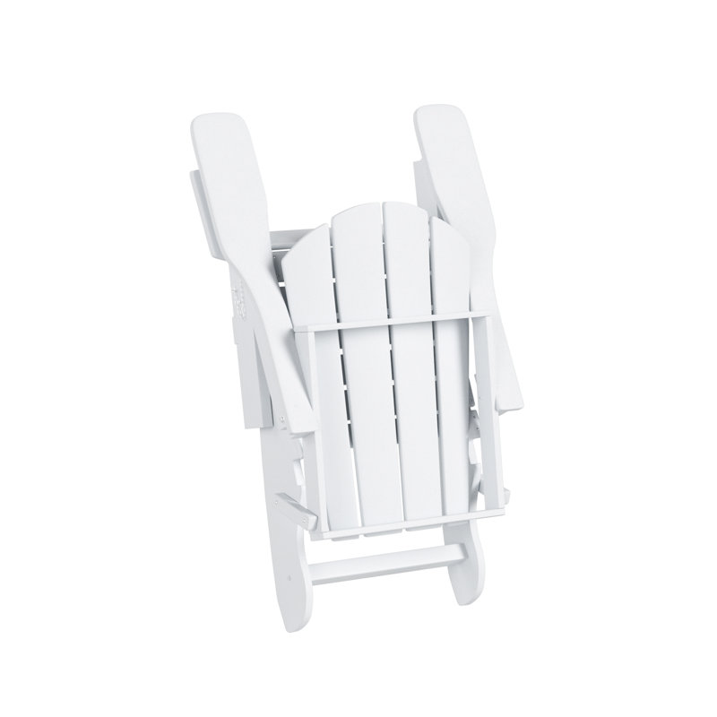 Ensemble de conversation avec repose-pieds 4 pièces Adirondack Shawnna, Blanc