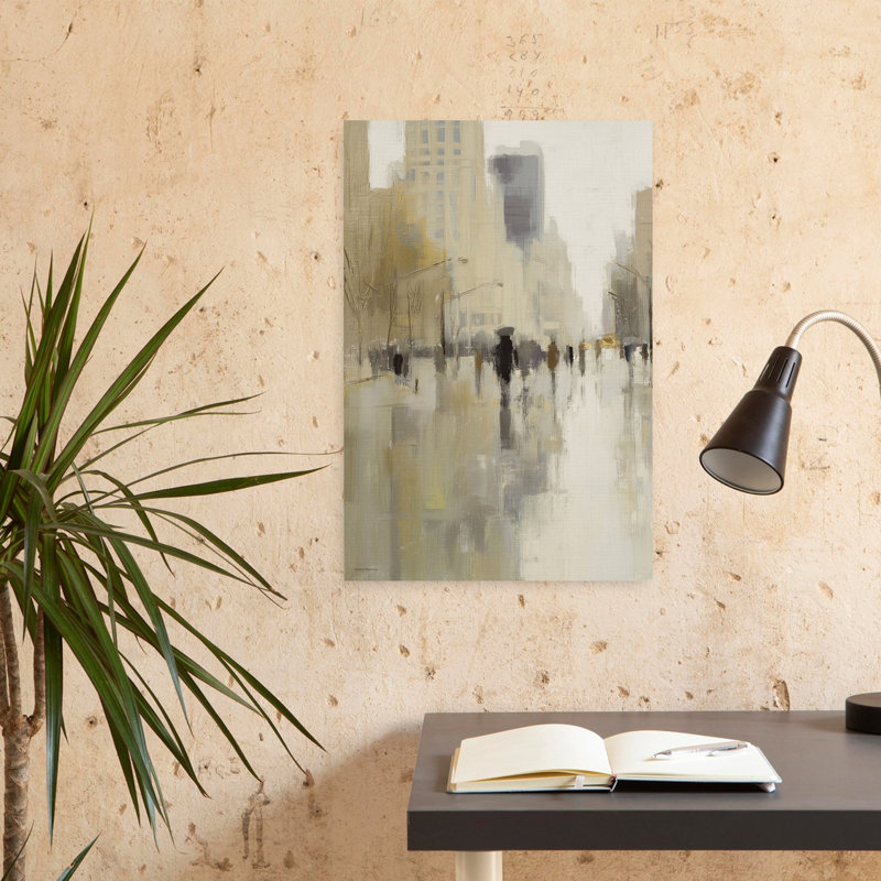 City Pulse, art contemporain moderne de paysage urbain, H 24 po x l 16 po