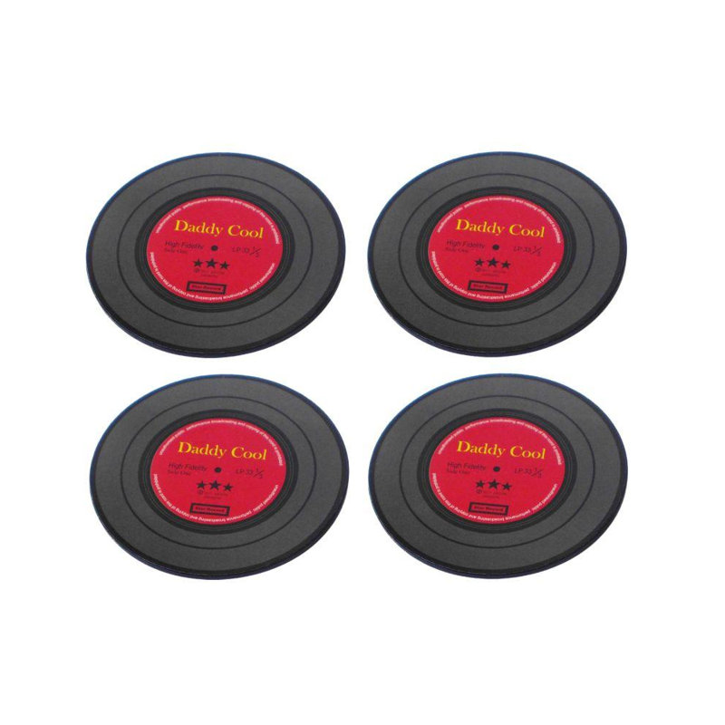 Ceramic Round 4 Piece Coaster Set