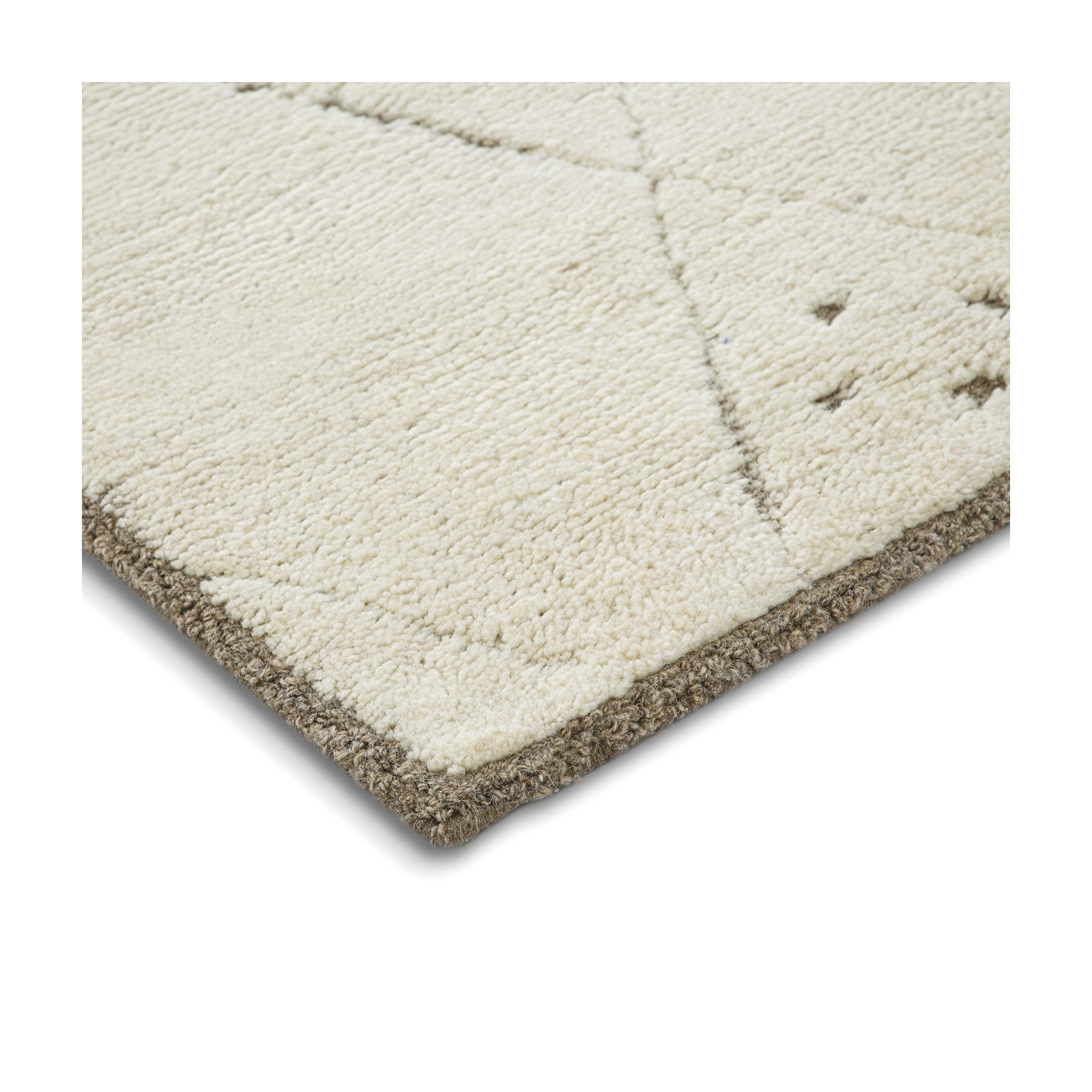 Carolan Hand Tufted Wool Rug, Rectangle 5' x 8'