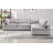 Nuccio 5-Piece Modern Minimalist Soft-Upholstered Sectional With Pillow Back