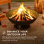 Steel Firepit PICO - Ø58cm, Black