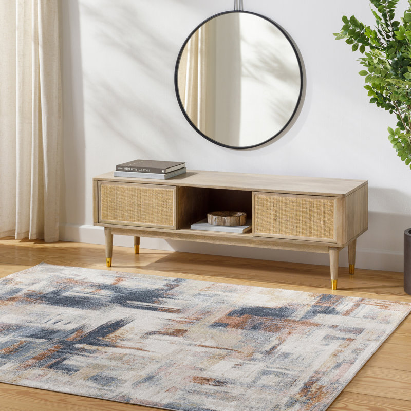Abstract Indoor Rug, Rectangle 5'3" x 7'