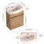 Meuble-lavabo avec lavabo Doors, 16 po pour petite salle de bain-111123725