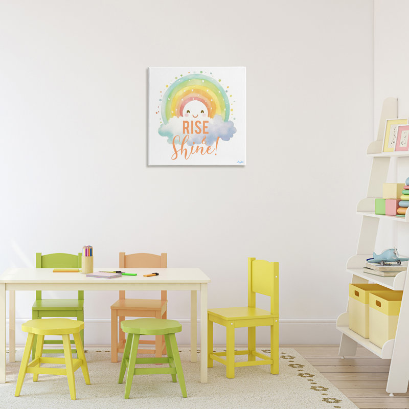«Rise Shine Happy Rainbow», conception par Roozbeh, H 17 po x l 17 po
