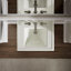 Lavabo de salle de bain piédestal rectangulaire 26,375 "avec trop-plein Memoirs-318388053-318388044